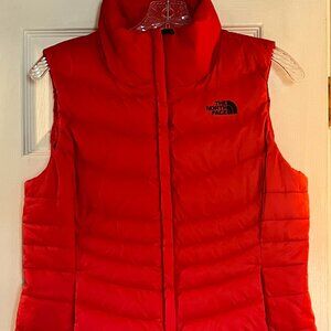 The North Face Aconcagua Women's 550 Red Goose Down-Filled Vest Size Medium